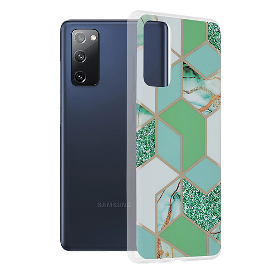 Techsuit - Marble Series - Samsung Galaxy S20 FE 4G / S20 FE 5G - Green Hex (KF239001)