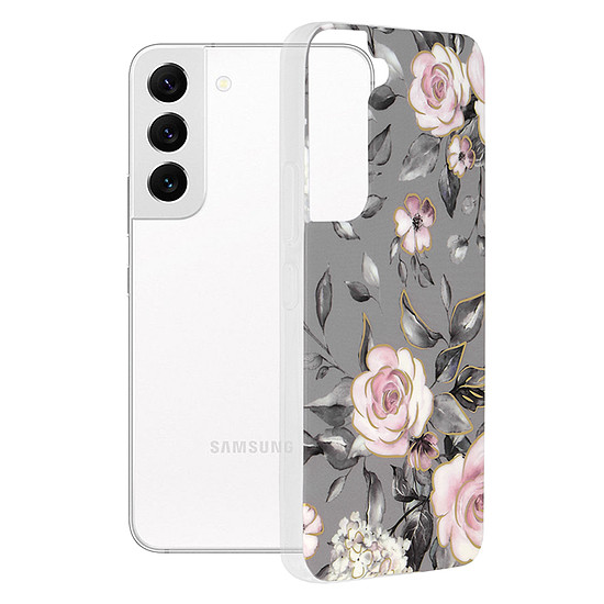 Techsuit - Marble Series - Samsung Galaxy S22 - Bloom of Ruth Gray (KF238893)