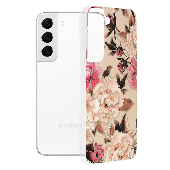 Techsuit - Marble Series - Samsung Galaxy S22 - Mary Berry Nude (KF238891)