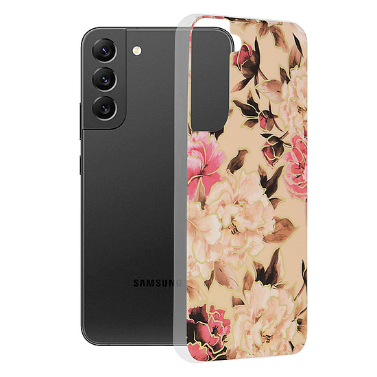 Techsuit - Marble Series - Samsung Galaxy S22 Plus - Mary Berry Nude (KF238888)