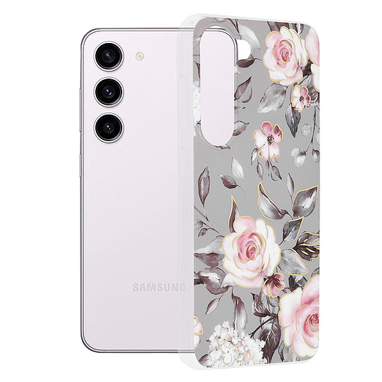 Techsuit - Marble Series - Samsung Galaxy S23 - Bloom of Ruth Gray (KF2311364)