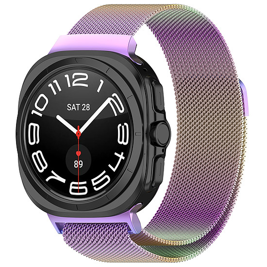 Techsuit - Óraszíj (W009) - Samsung Galaxy Watch Ultra 47mm - Lila