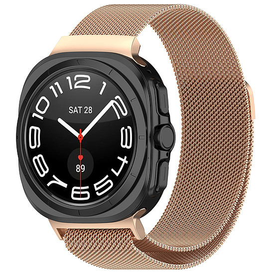 Techsuit - Óraszíj (W009) - Samsung Galaxy Watch Ultra 47mm - Rose Gold