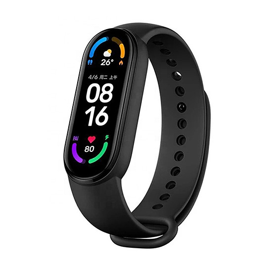 Techsuit - Óraszíj (W013) - Xiaomi Mi Band 5/5 NFC / 6/6 NFC / Amazfit Band 5 - Fekete (KF238572)