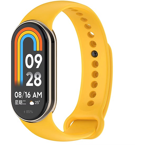 Techsuit - óraszíj (W014) - Xiaomi Mi Band 8/8 NFC / 9/9 NFC - sárga