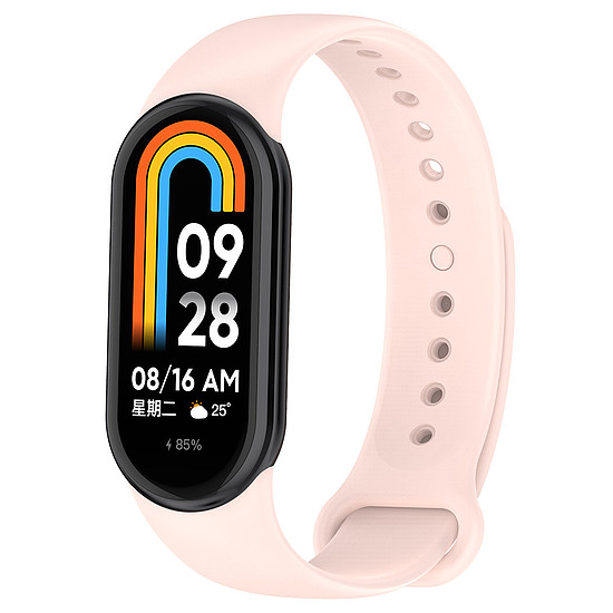 Techsuit - óraszíj (W014) - Xiaomi Smart Band 8/8 NFC - rózsaszín (KF2313739)