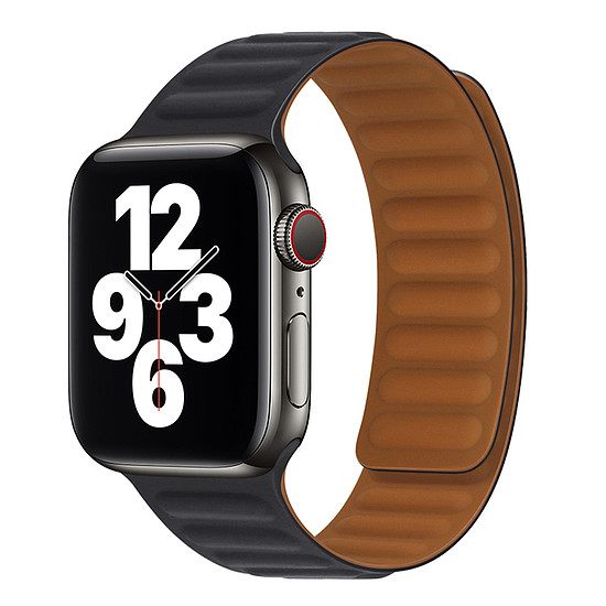 Techsuit - Óraszíj (W035) - Apple Watch 1/2/3/4/5/6/7/8/SE/SE 2 (38/40/41mm) - Fekete (KF239478)