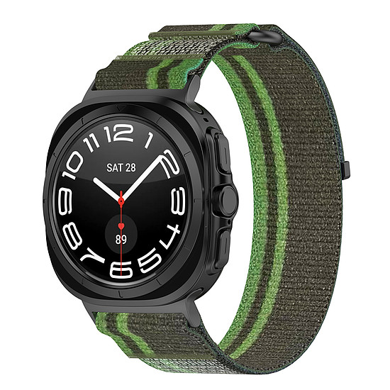 Techsuit - Óraszíj (W054) - Samsung Galaxy Watch Ultra 47mm - Zöld / Szürke