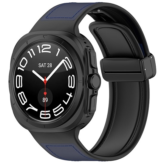 Techsuit - Óraszíj (W056) - Samsung Galaxy Watch Ultra 47mm - sötétkék