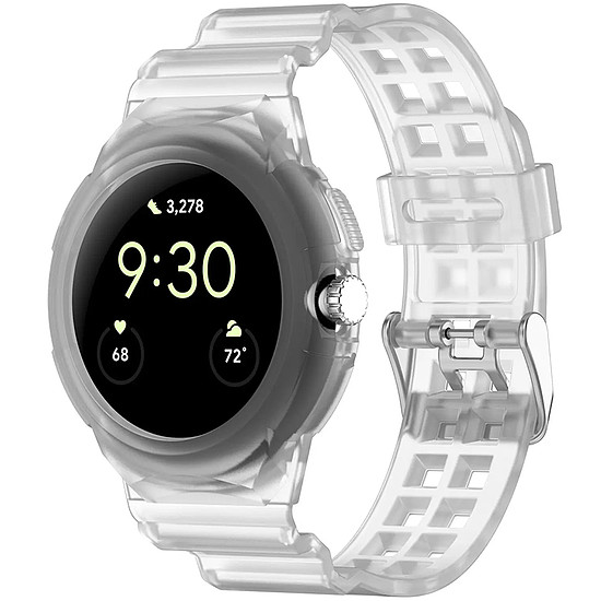 Techsuit - Óraszíj (W065) - Google Pixel Watch / Watch 2 / Watch 3 41 mm - átlátszó