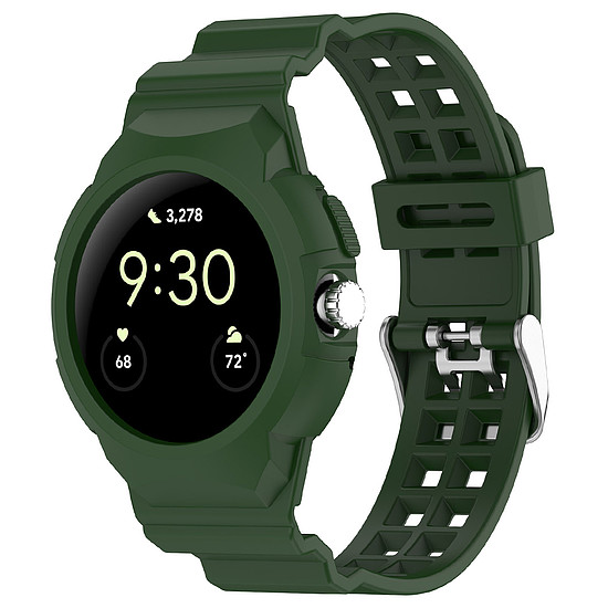 Techsuit - Óraszíj (W065) - Google Pixel Watch / Watch 2 / Watch 3 41mm - zöld