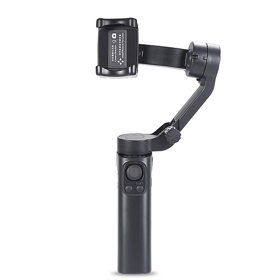 Techsuit - Phone Gimbal (F5 Plus) - 3 tengelyes rázkódásgátlóval, kezdő móddal, arckövetéssel, távirányítóval, összecsukható - fekete