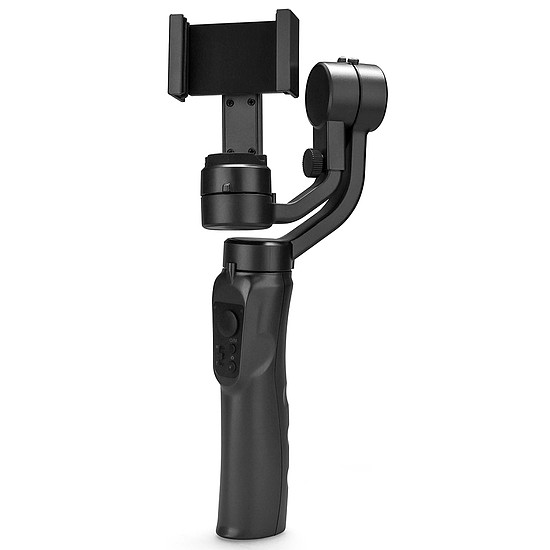 Techsuit - Phone Gimbal (F6) - 3 Axis Anti Shake, Sport Inception, Arckövetés, Távirányító, 2200mAh - Fekete