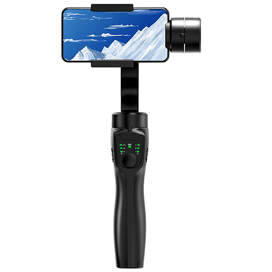 Techsuit - Phone Gimbal (F8) - 3 tengelyes, Sport Inception, időzítés, Bluetooth, távirányító, Type-C, 2200 mAh - fekete