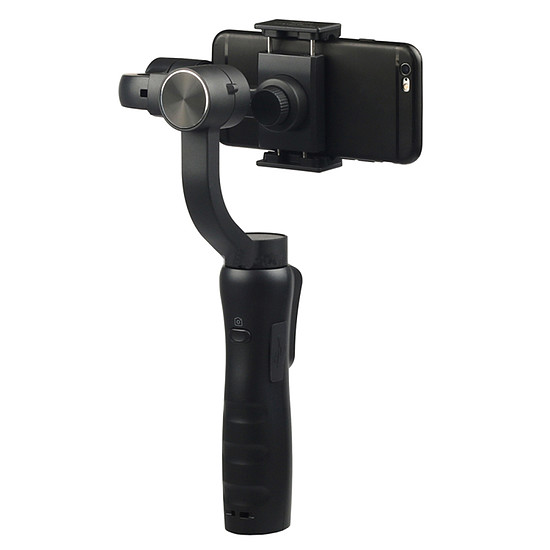 Techsuit - Phone Gimbal (S5) - Kézi, automatikus arckövetéssel, távirányítóval, 360 fokos állítható, 3600 mAh - fekete