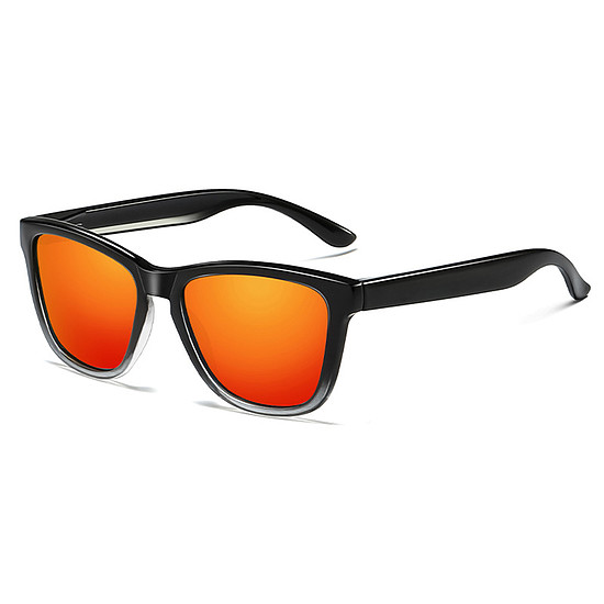 Techsuit - Polarized napszemüveg (0717) - Férfi, UV védelemmel - Színátmenet fekete / piros