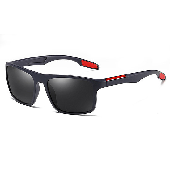 Techsuit - Polarized TR90 (MM101) napszemüveg - UV védelem - Matt kék / piros (KF238078)