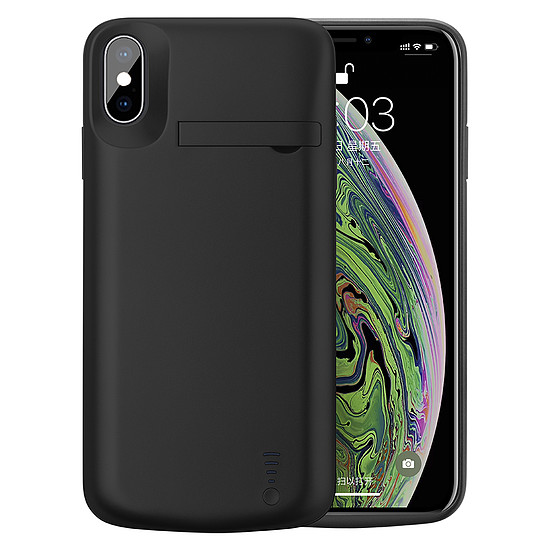 Techsuit - Power Pro akkumulátor tok - iPhone XS Max - 6000 mAh - fekete (KF233777)