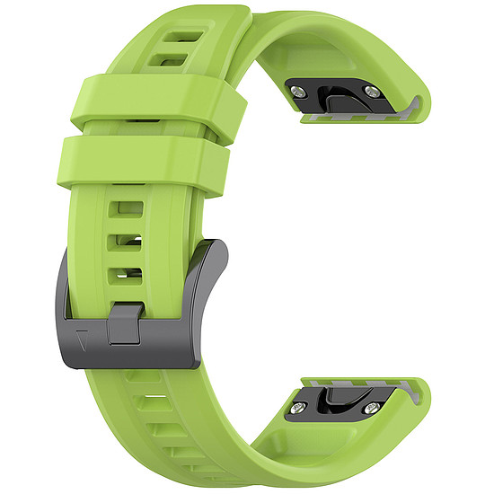 Techsuit - QuickFit óraszíj 22 mm (W060) - Garmin Fenix 5/5 Plus 6/6 Pro/7/Forerunner 935/945/955/Approach S60 - Világos zöld