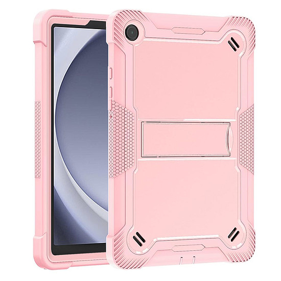 Techsuit - Robusztus TabShell + Képernyővédő fólia - Samsung Galaxy Tab A9 - Rose Gold