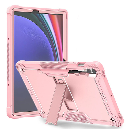 Techsuit - Robusztus TabShell + Képernyővédő fólia - Samsung Galaxy Tab S9 Plus - Rose Gold