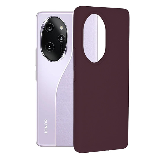 Techsuit - Soft Edge Szilikon - Honor 100 Pro - Plum Violet