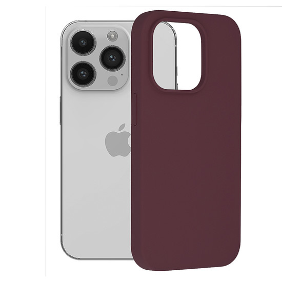 Techsuit - Soft Edge szilikon - iPhone 14 Pro - Plum Violet (KF2310665)