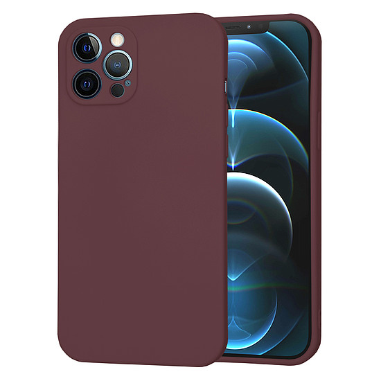 Techsuit - SoftFlex - iPhone 12 Pro Max - Plum Red