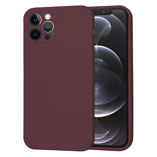 Techsuit - SoftFlex - iPhone 12 Pro - Plum Red