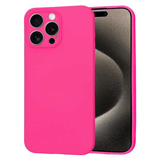 Techsuit - SoftFlex - iPhone 15 Pro Max - Hot Pink