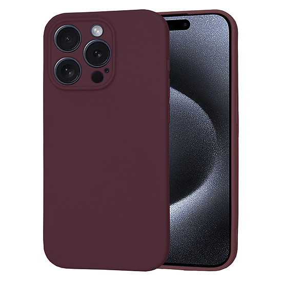 Techsuit - SoftFlex - iPhone 15 Pro - Plum Red