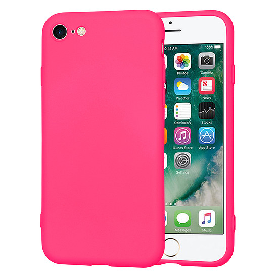 Techsuit - SoftFlex - iPhone 7 / iPhone 8 / iPhone SE 2, SE 2020 / iPhone SE 3, SE 2022 - Hot Pink