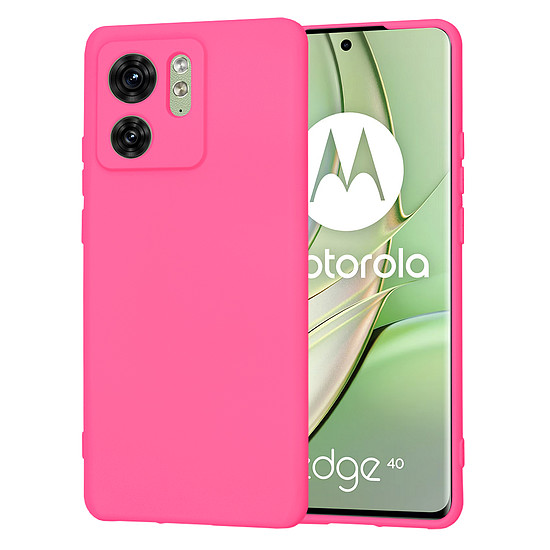 Techsuit - SoftFlex - Motorola Edge 40 / Edge (2023) - Hot Pink