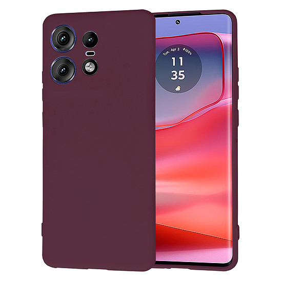 Techsuit - SoftFlex - Motorola Edge 50 Pro - Plum Red