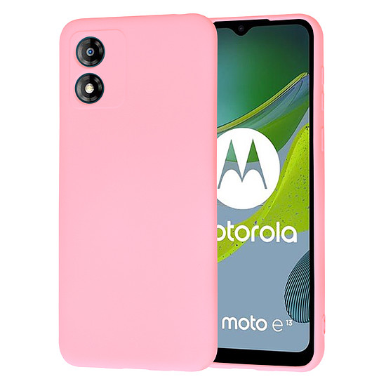 Techsuit - SoftFlex - Motorola Moto E13 - Kréta rózsaszín