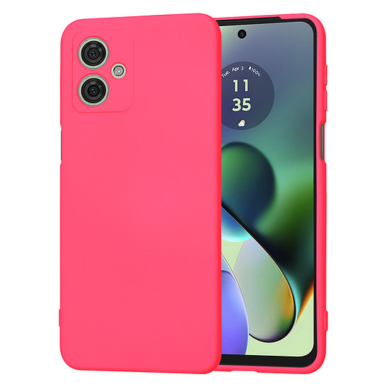 Techsuit - SoftFlex - Motorola Moto G54 Power Edition / G64 - Hot Pink