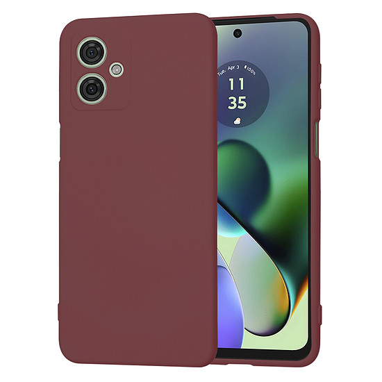 Techsuit - SoftFlex - Motorola Moto G54 Power Edition / G64 - Plum Red