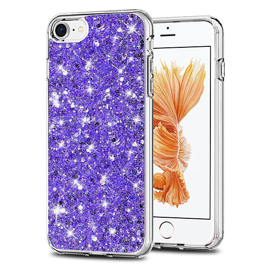 Techsuit - Sparkly Glitter - iPhone 6 / iPhone 6S - Lila