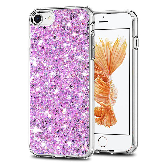 Techsuit - Sparkly Glitter - iPhone 6 / iPhone 6S - Magenta