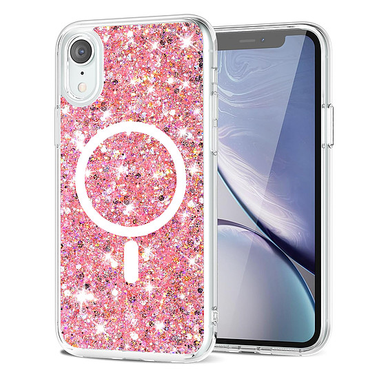 Techsuit - Sparkly Glitter MagSafe - iPhone XR - Pink