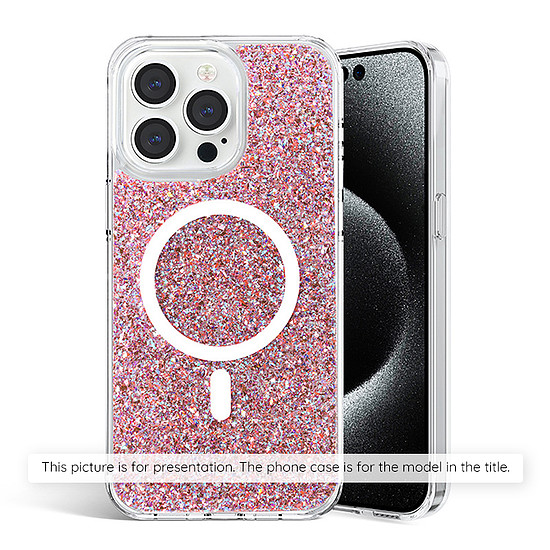 Techsuit - Sparkly Glitter - Motorola Edge 50 Pro - Pink