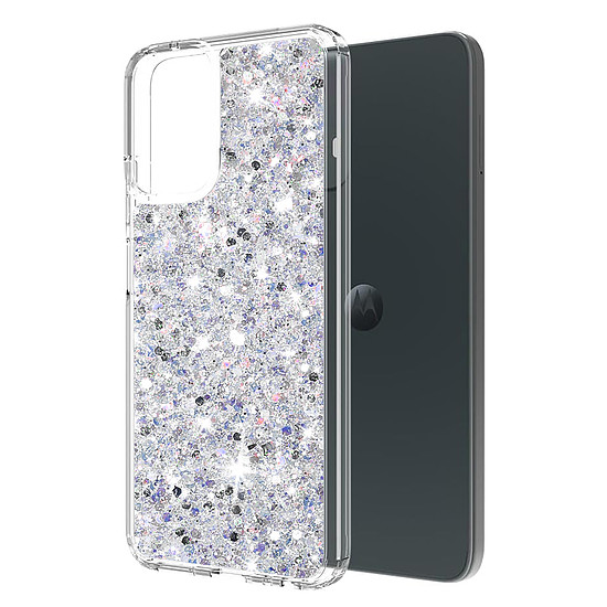 Techsuit - Sparkly Glitter - Motorola Moto G04 / Moto G04s / Moto G24 / Moto E14 - fehér