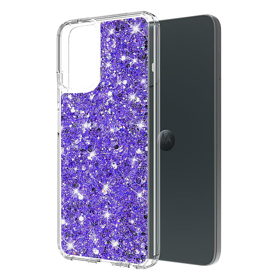 Techsuit - Sparkly Glitter - Motorola Moto G14 - Lila