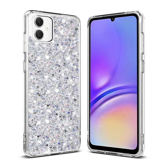 Techsuit - Sparkly Glitter - Samsung Galaxy A05 - Fehér