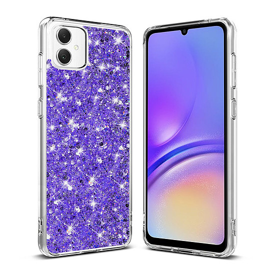 Techsuit - Sparkly Glitter - Samsung Galaxy A05 - Lila