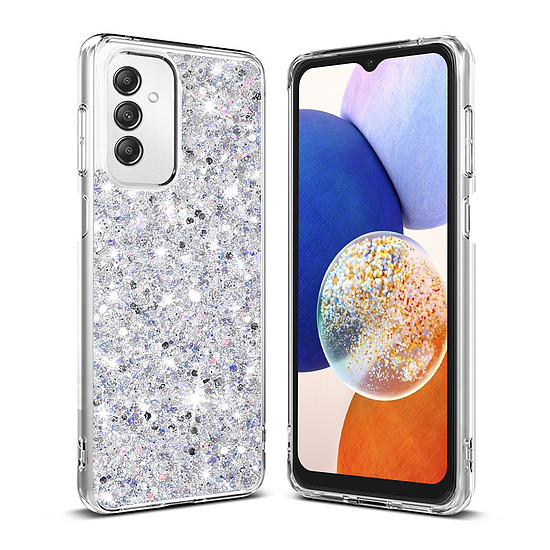 Techsuit - Sparkly Glitter - Samsung Galaxy A14 4G / A14 5G - fehér