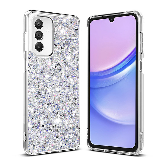 Techsuit - Sparkly Glitter - Samsung Galaxy A15 4G / A15 5G - fehér