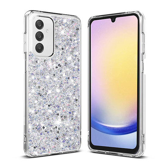 Techsuit - Sparkly Glitter - Samsung Galaxy A25 5G - Fehér