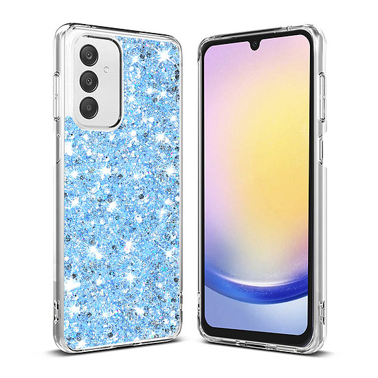 Techsuit - Sparkly Glitter - Samsung Galaxy A25 5G - kék