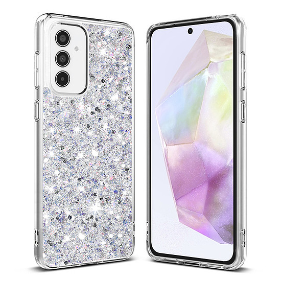 Techsuit - Sparkly Glitter - Samsung Galaxy A35 5G - Fehér